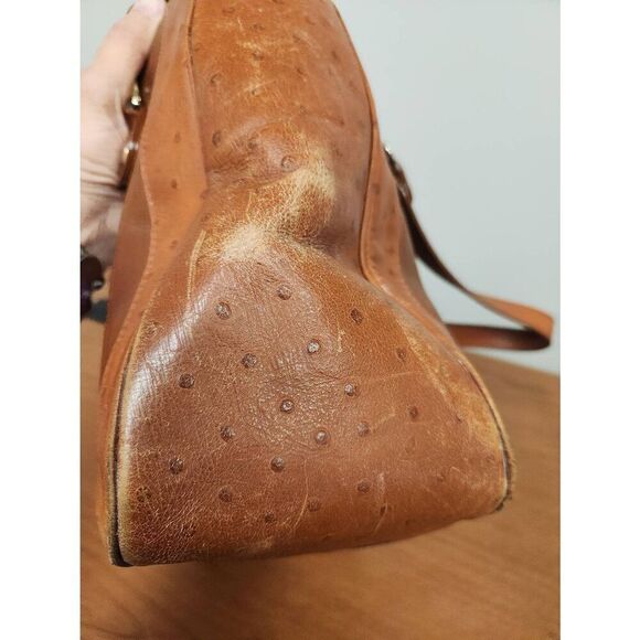 Kate Spade vintage brown leather shoulder bag. - Picture 6 of 14